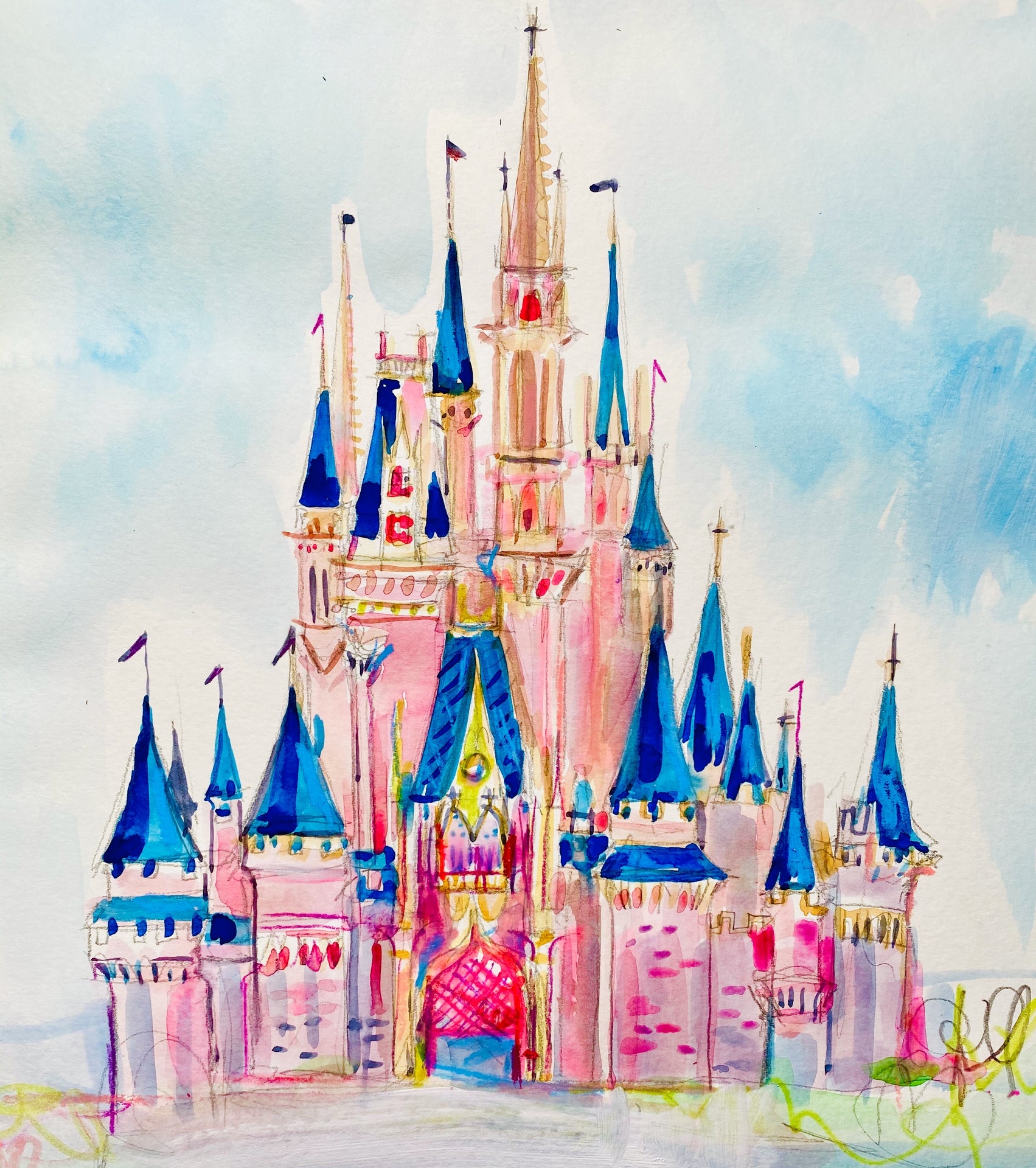 Disney Castle Print