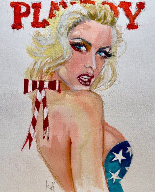Anna Nicole Smith Playboy Print