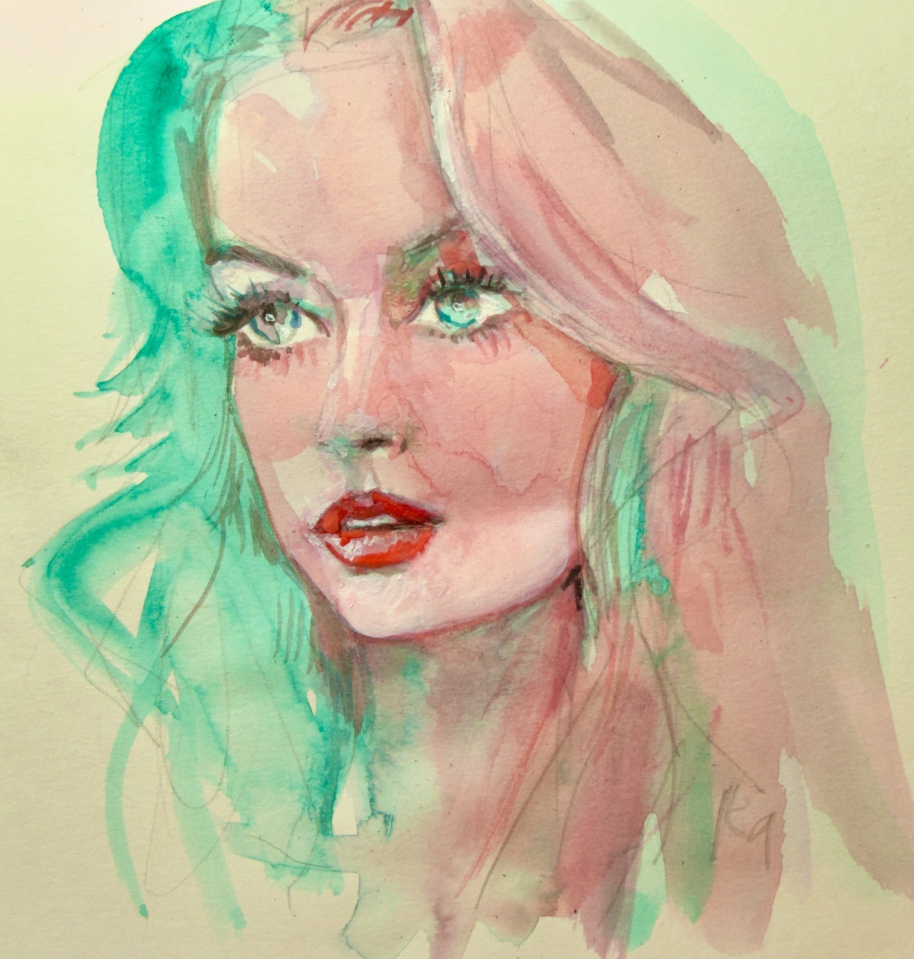 Ava Green Print