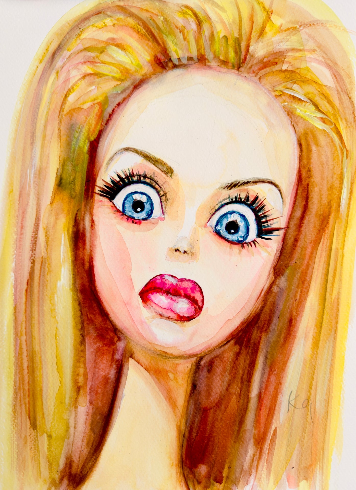Barbie Face Print
