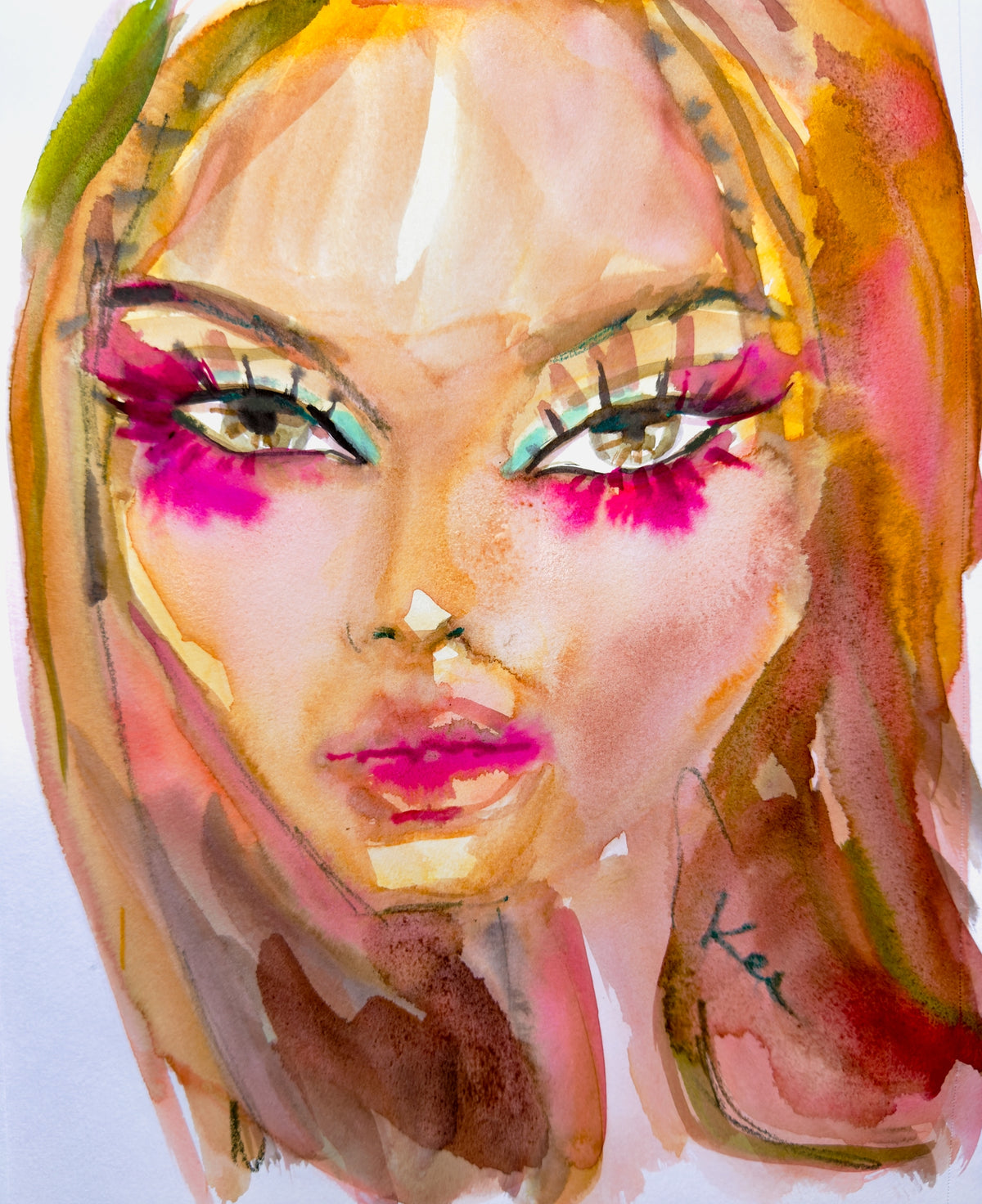 Pink Liner Print