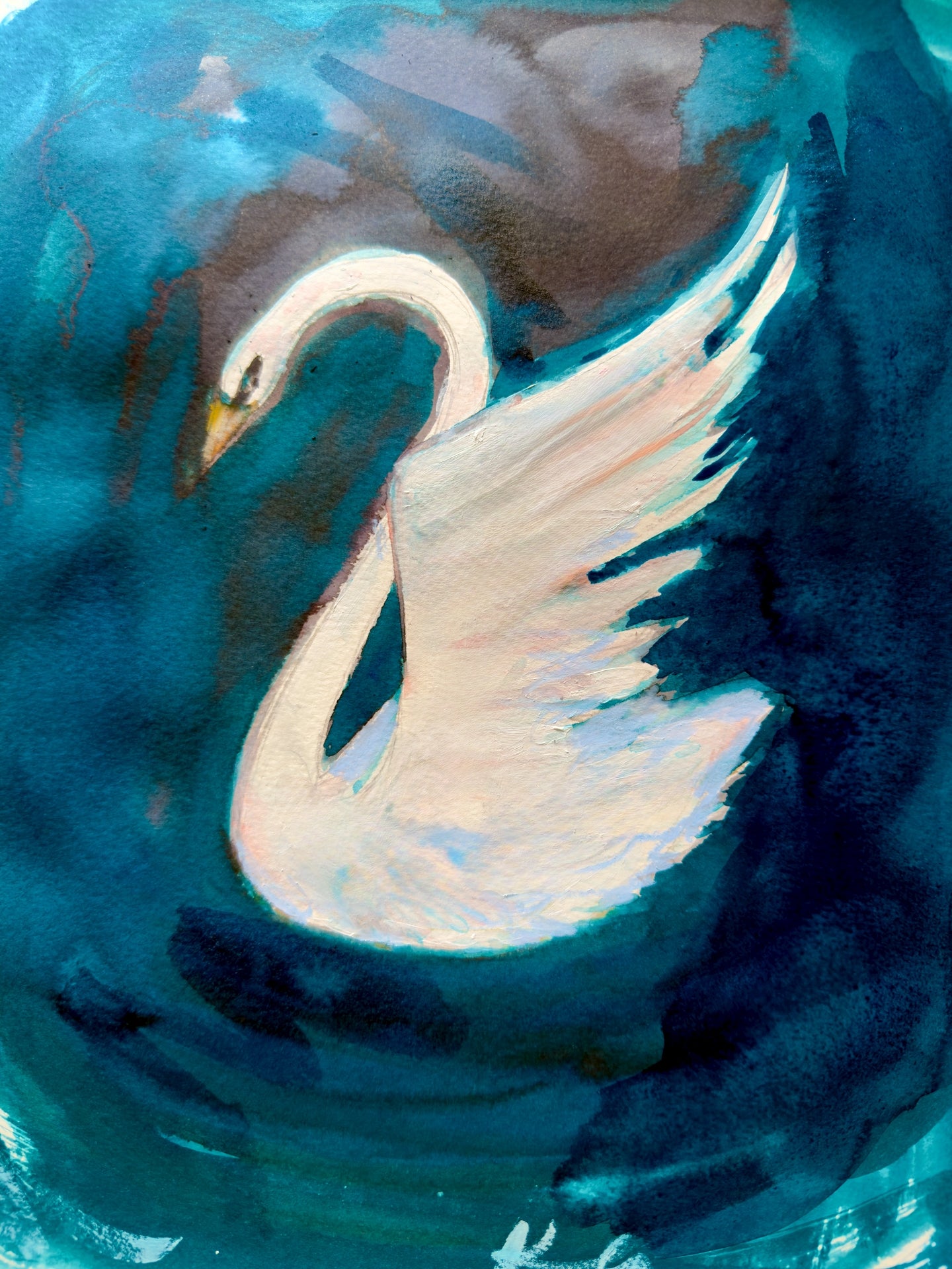 Blue Swan Print