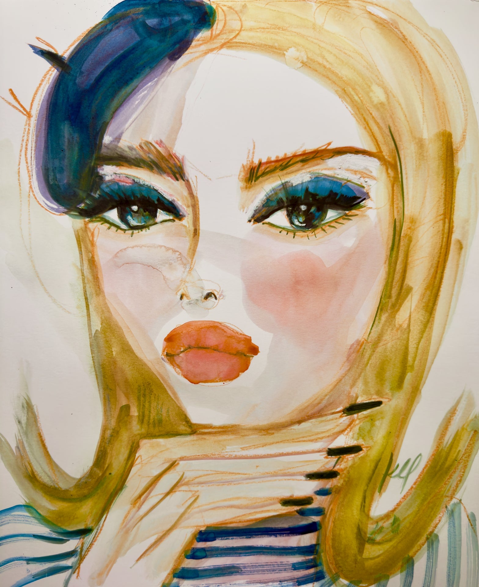 Oui Blonde Print