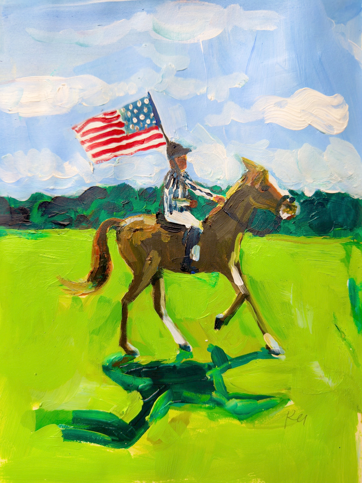 Flag Rider Print