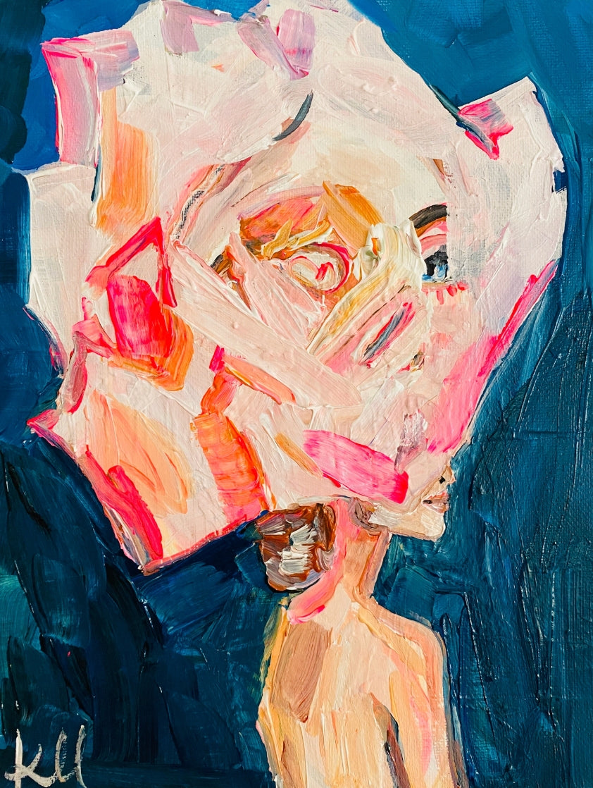 Flower Hat Print