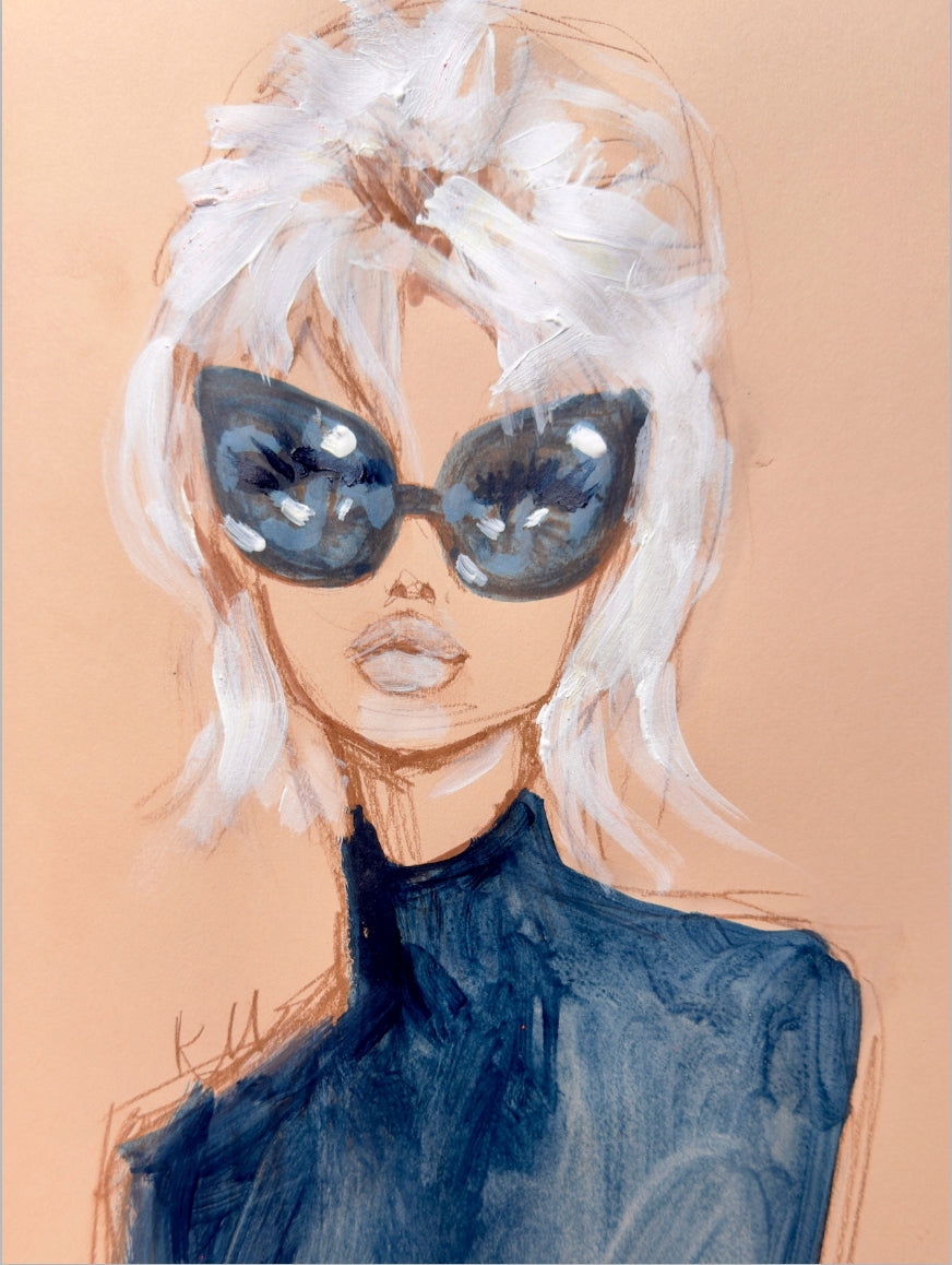 Nineties Updo Print