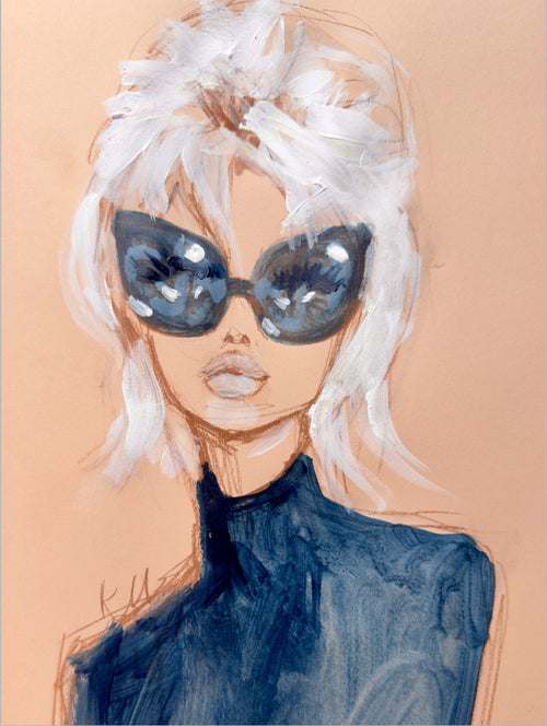 Nineties Updo Print