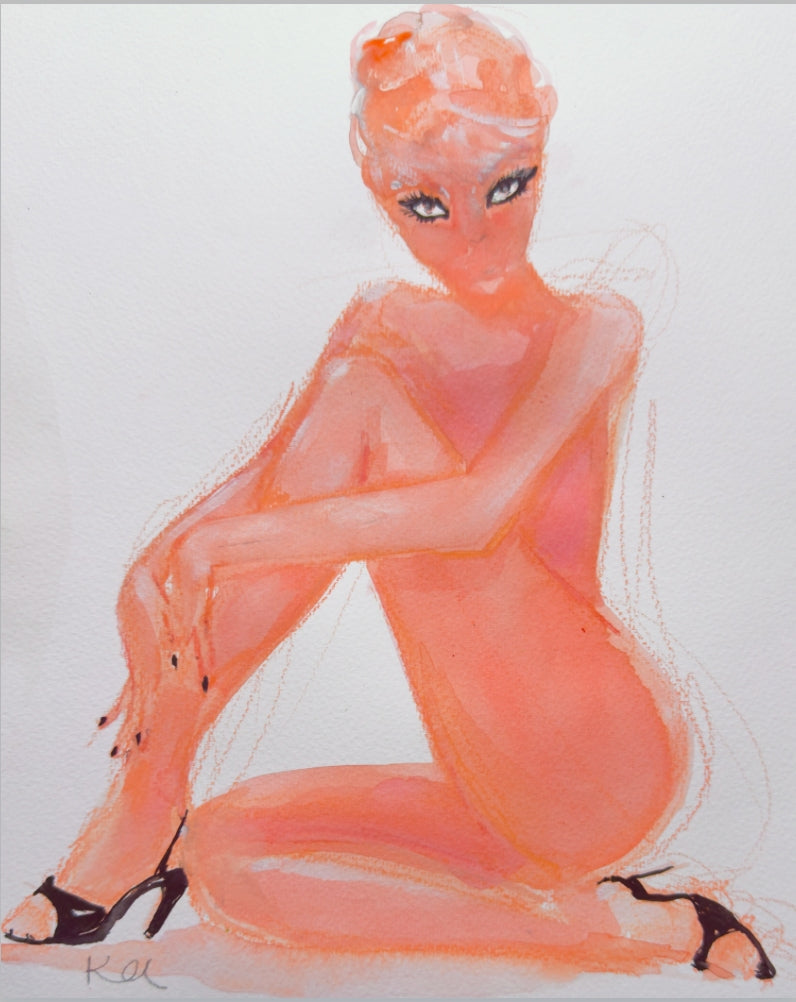 Shoes and Lashes Print