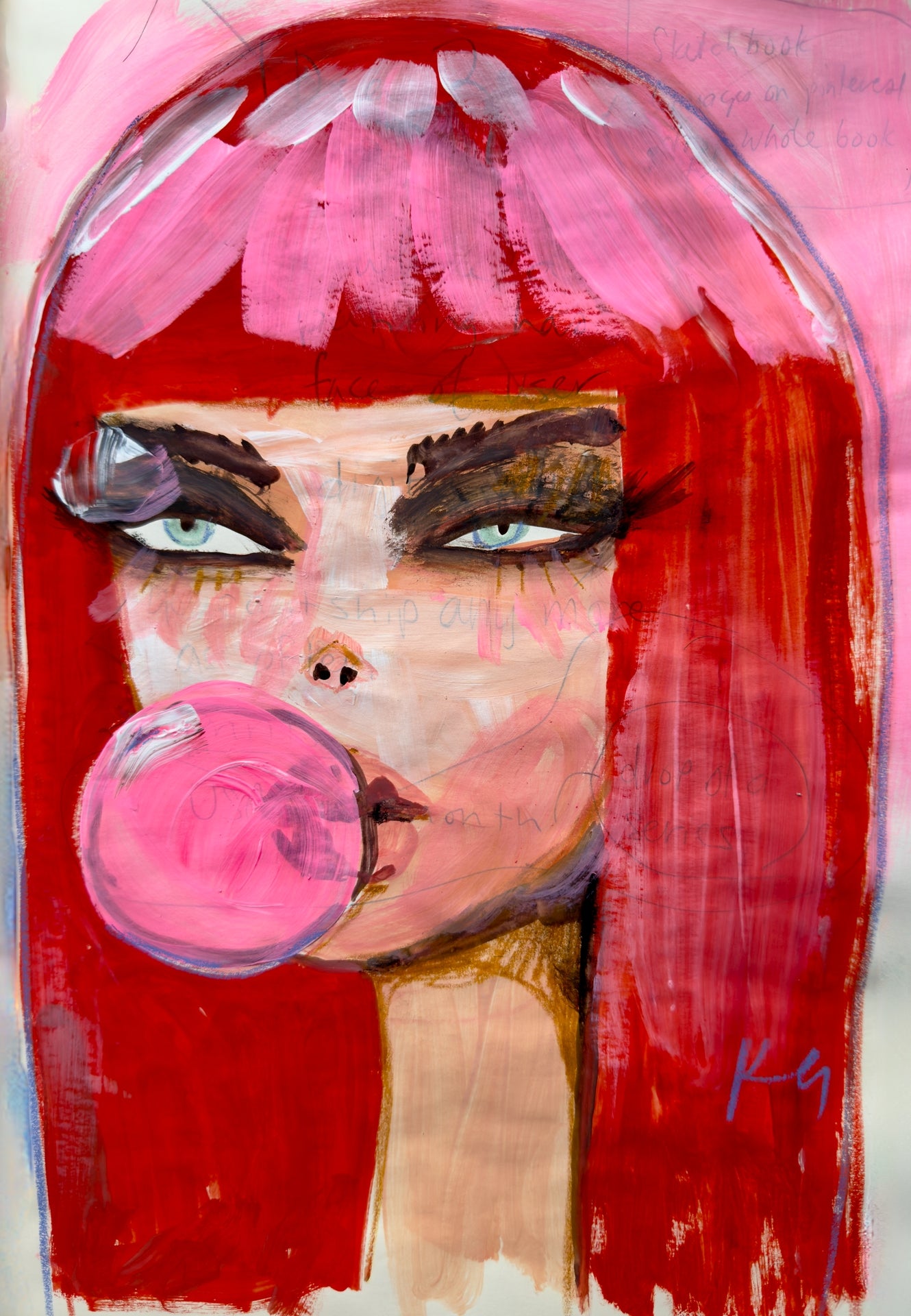Red Bubble Print