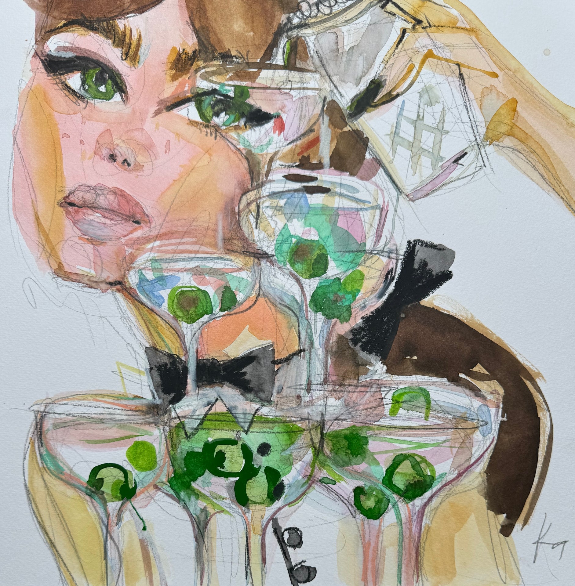 Martini Tower Print
