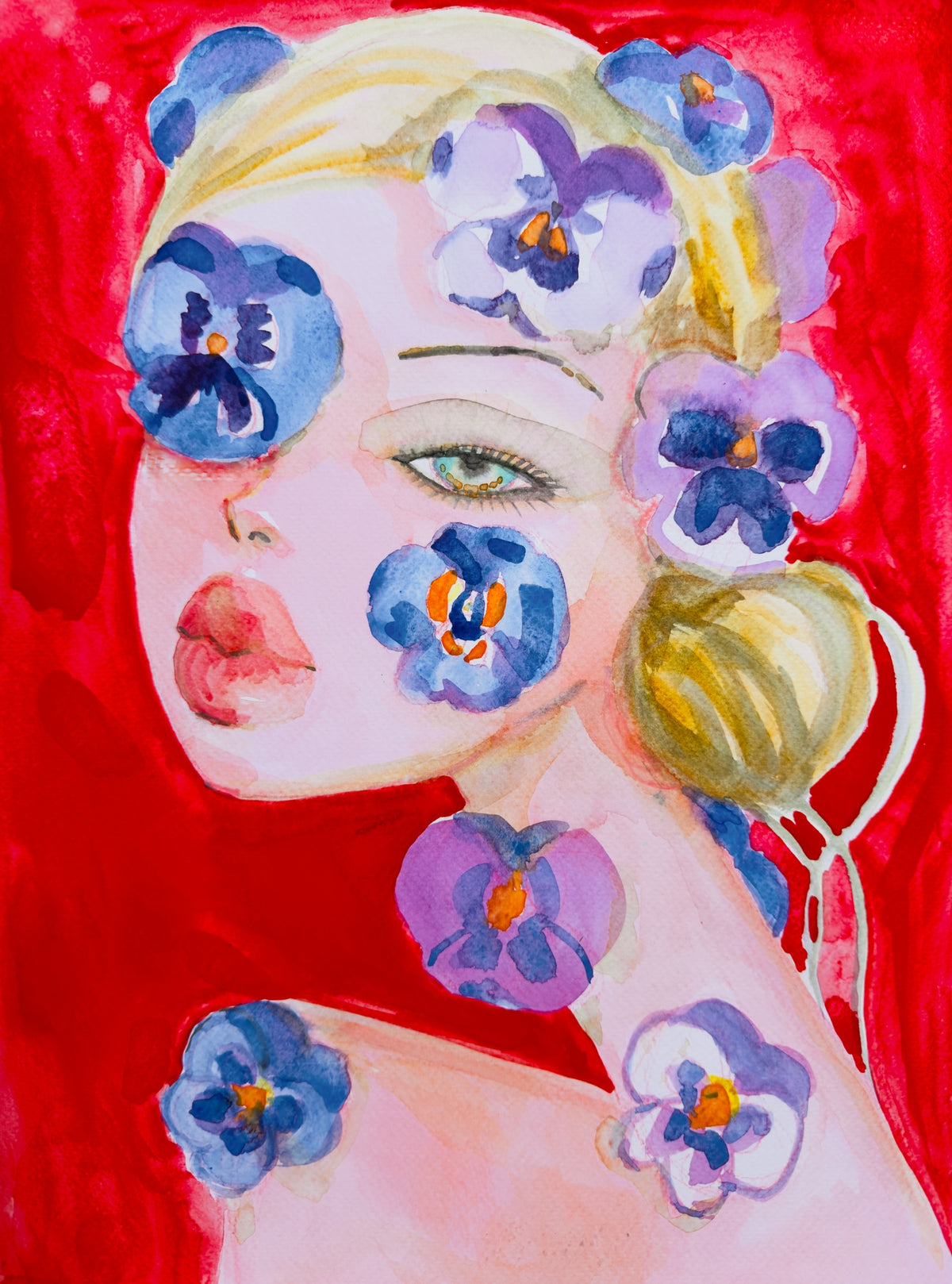 Pansies Print