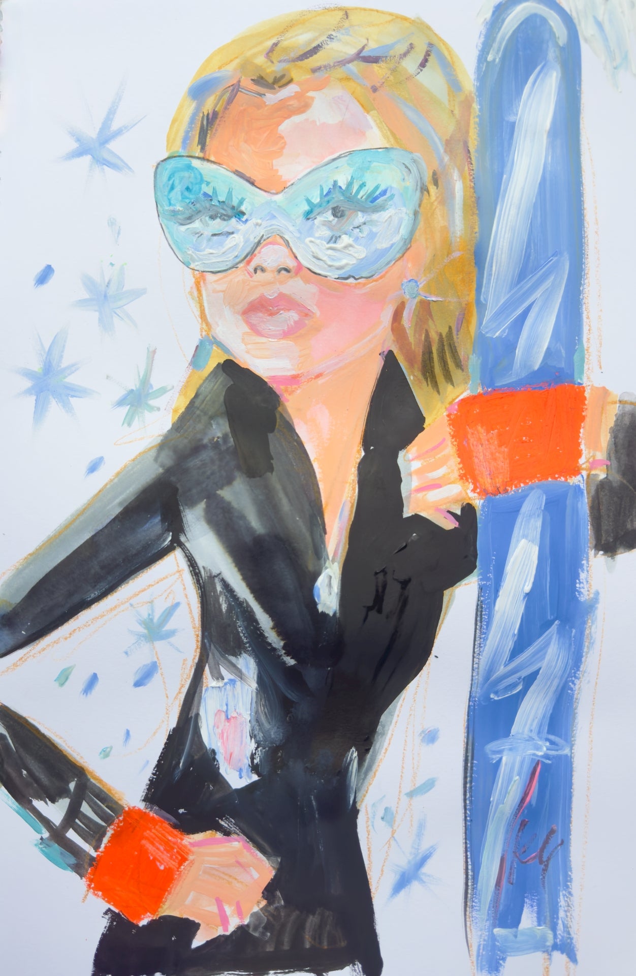 Posh Ski Print