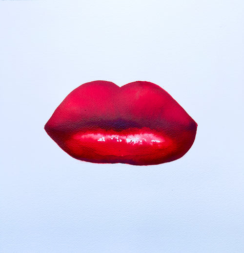 Vivid Red Print