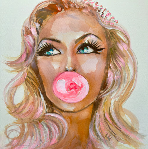 Bubblegum Queen Print