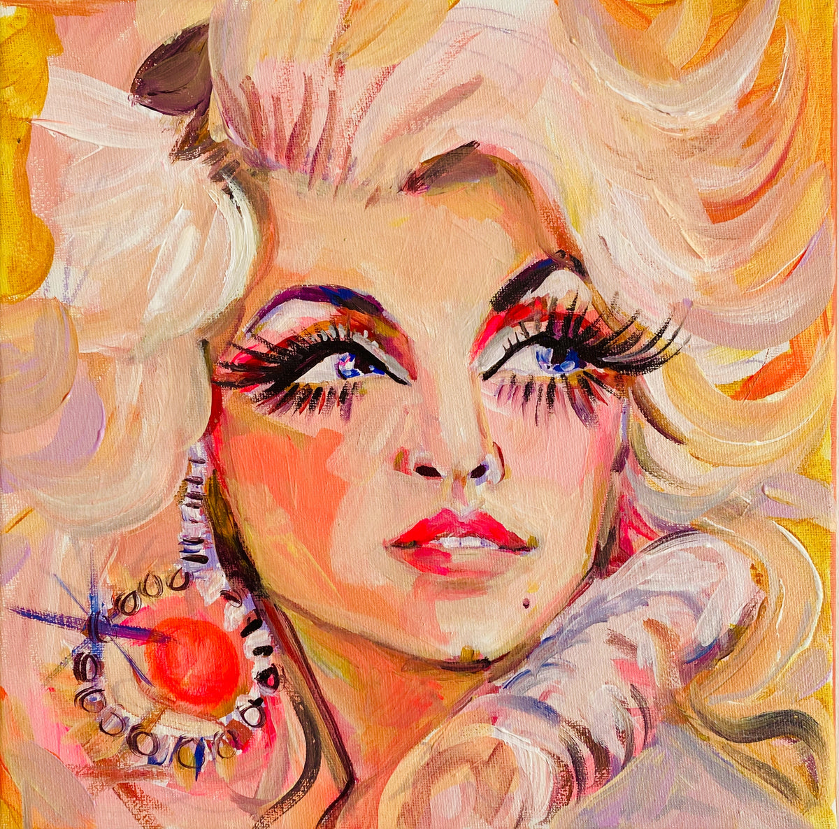 Young Dolly Golden Print