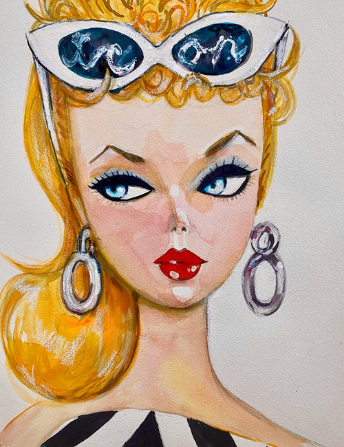 Retro Barbie Print
