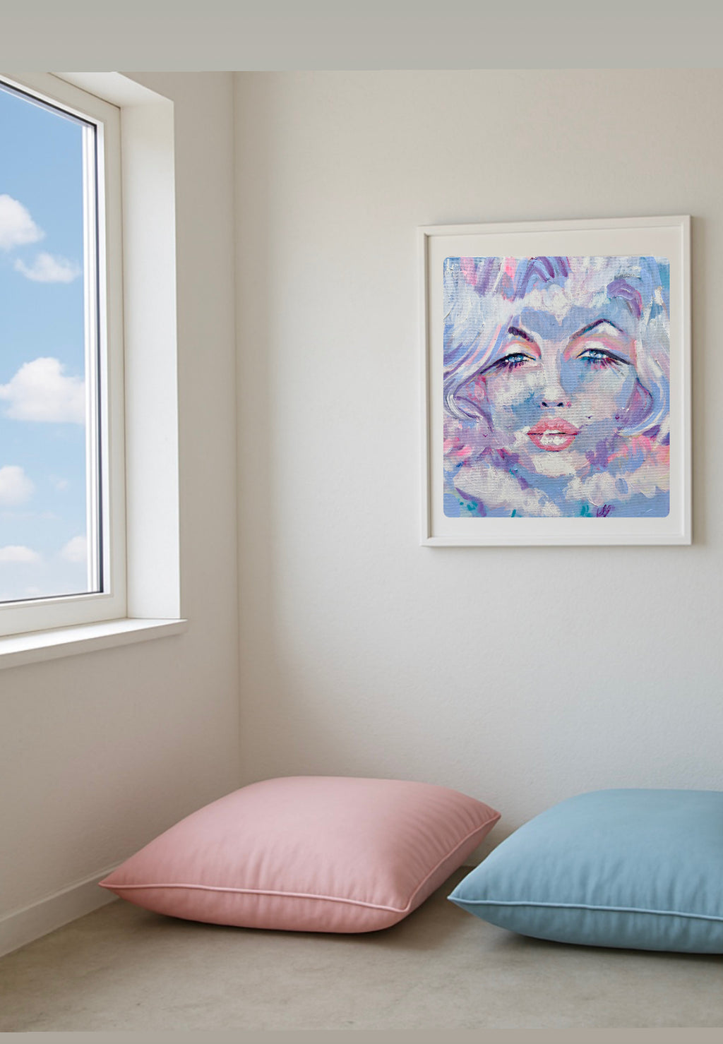 Sky  Blue Marilyn Print