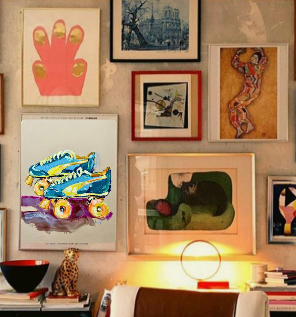 Puma Rollerskates Blue Print