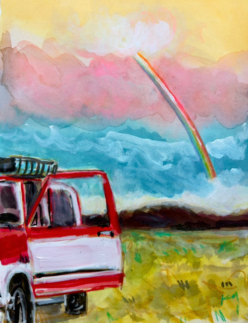 Rainbow red truck original