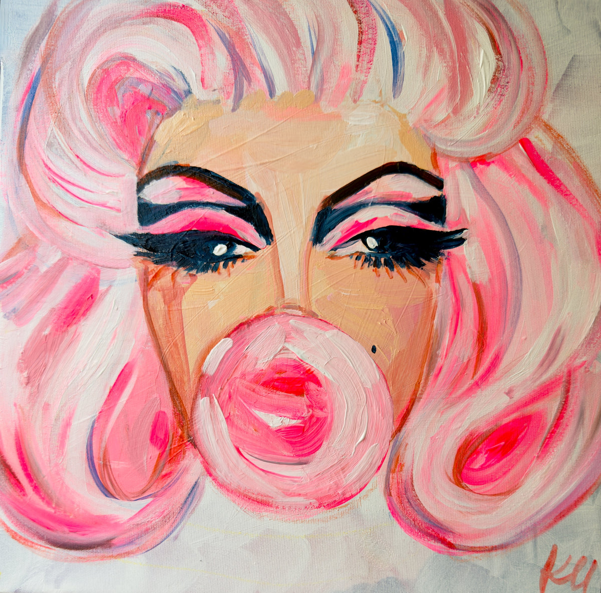White MUA Marilyn Print