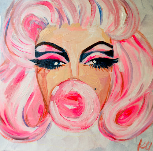 White MUA Marilyn Print