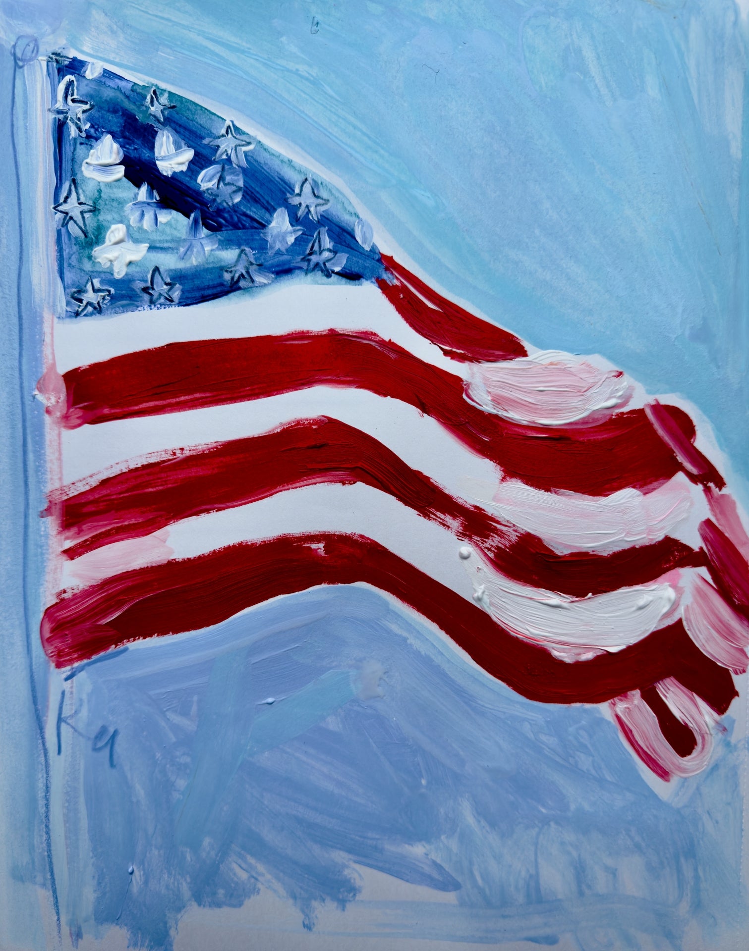 Vivid Flag Print