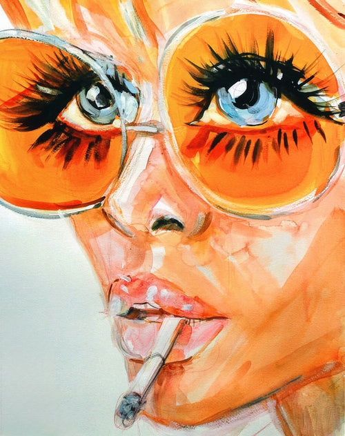 Verushka Orange Print