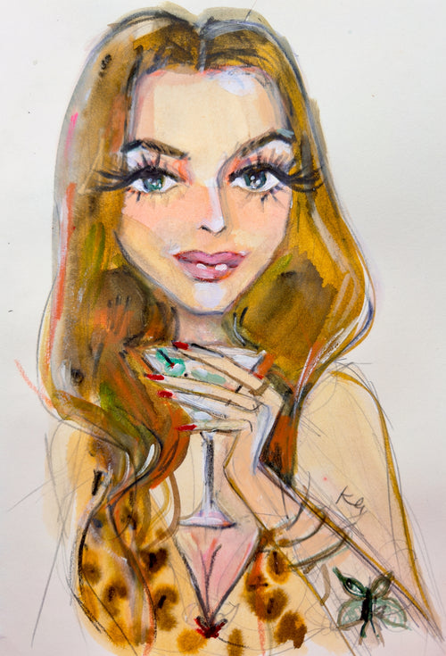 Martini Leopard Print