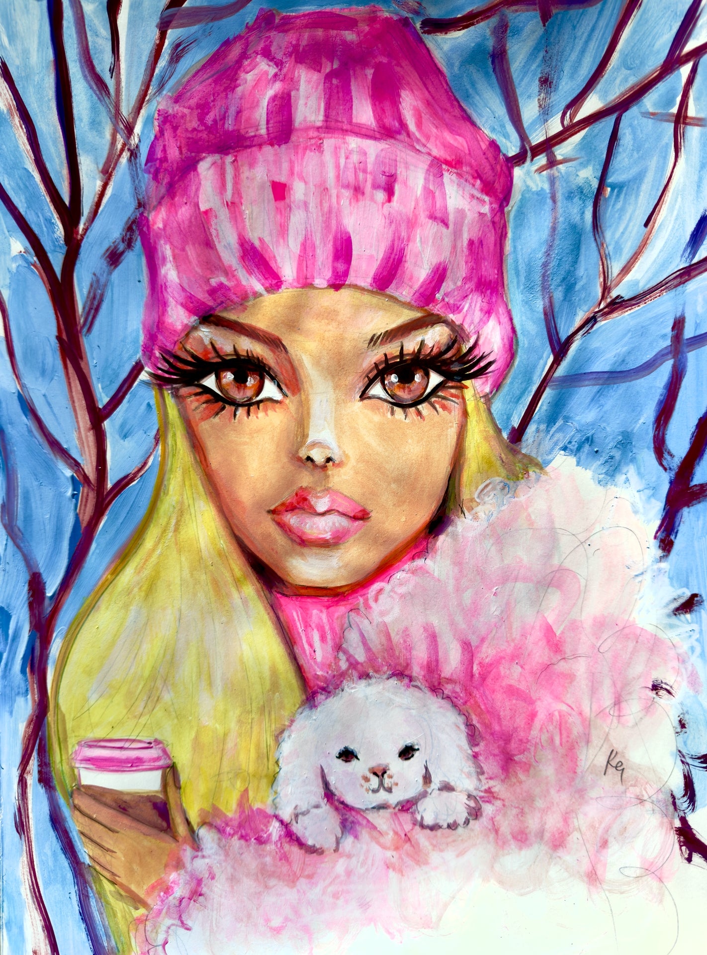 Soft Girl Winter Print
