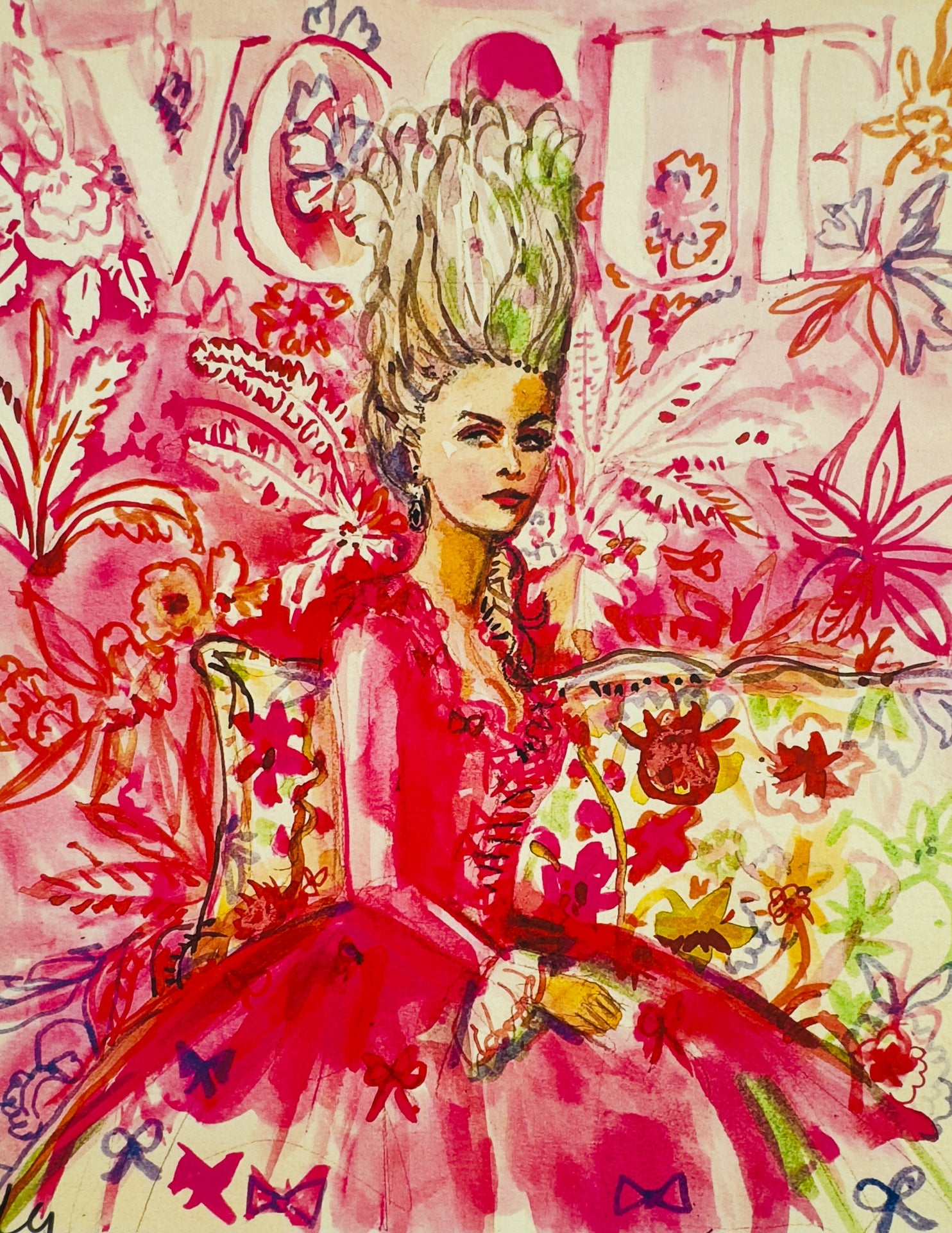 Vogue Marie Antoinette Print