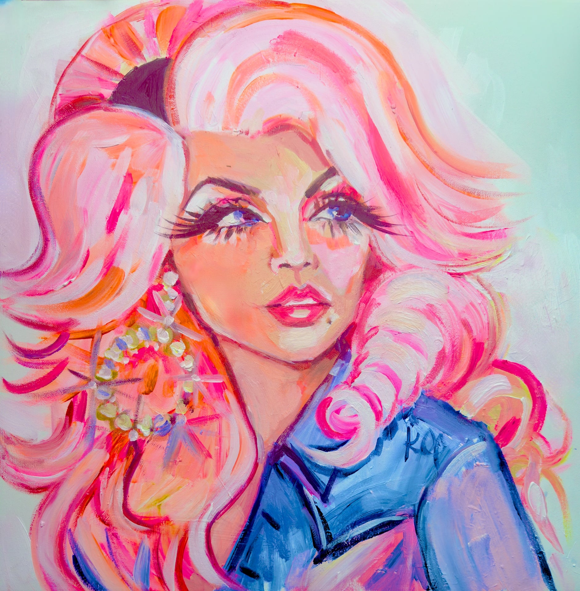 Young Dolly Square Print