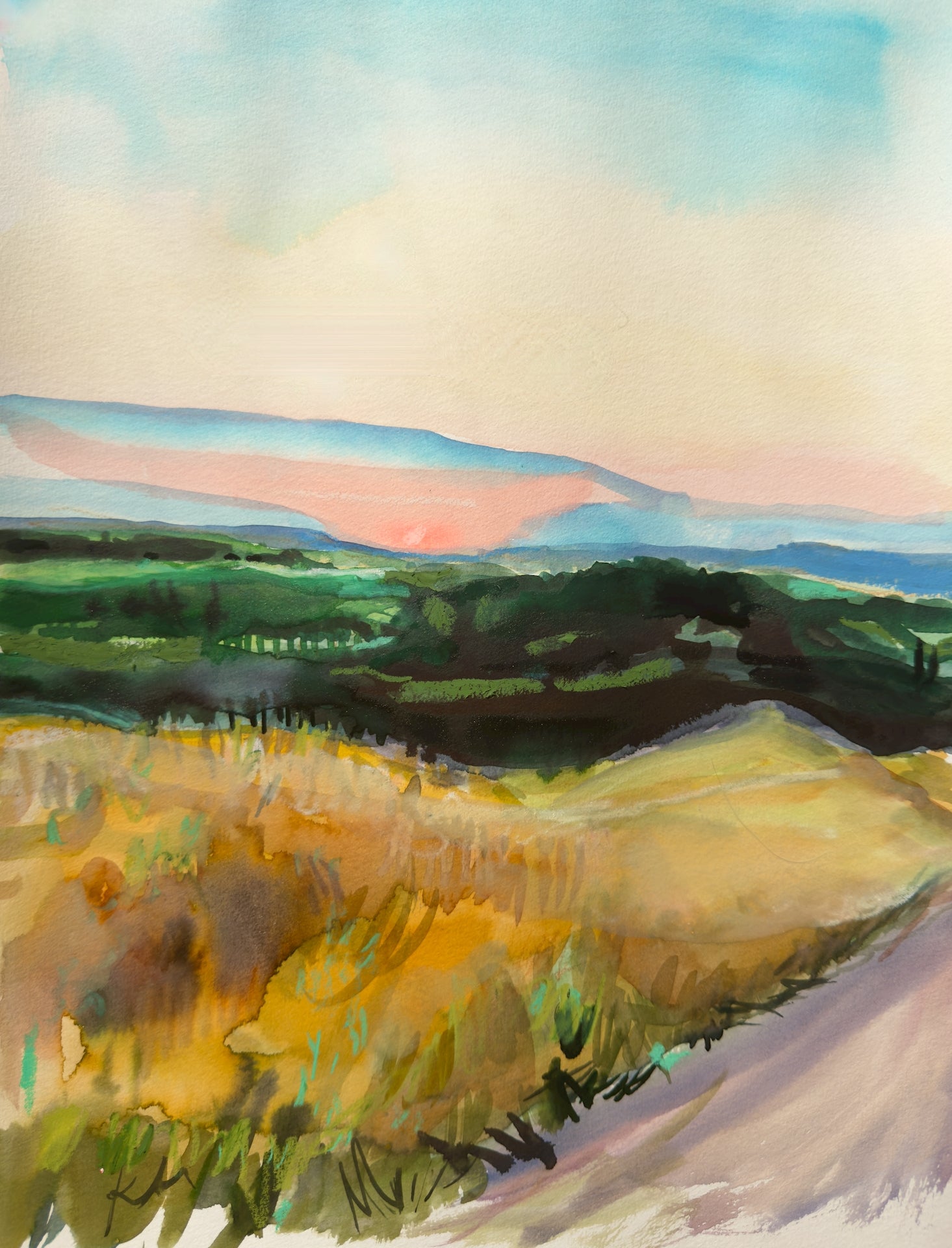 Tuscany Sunset Print