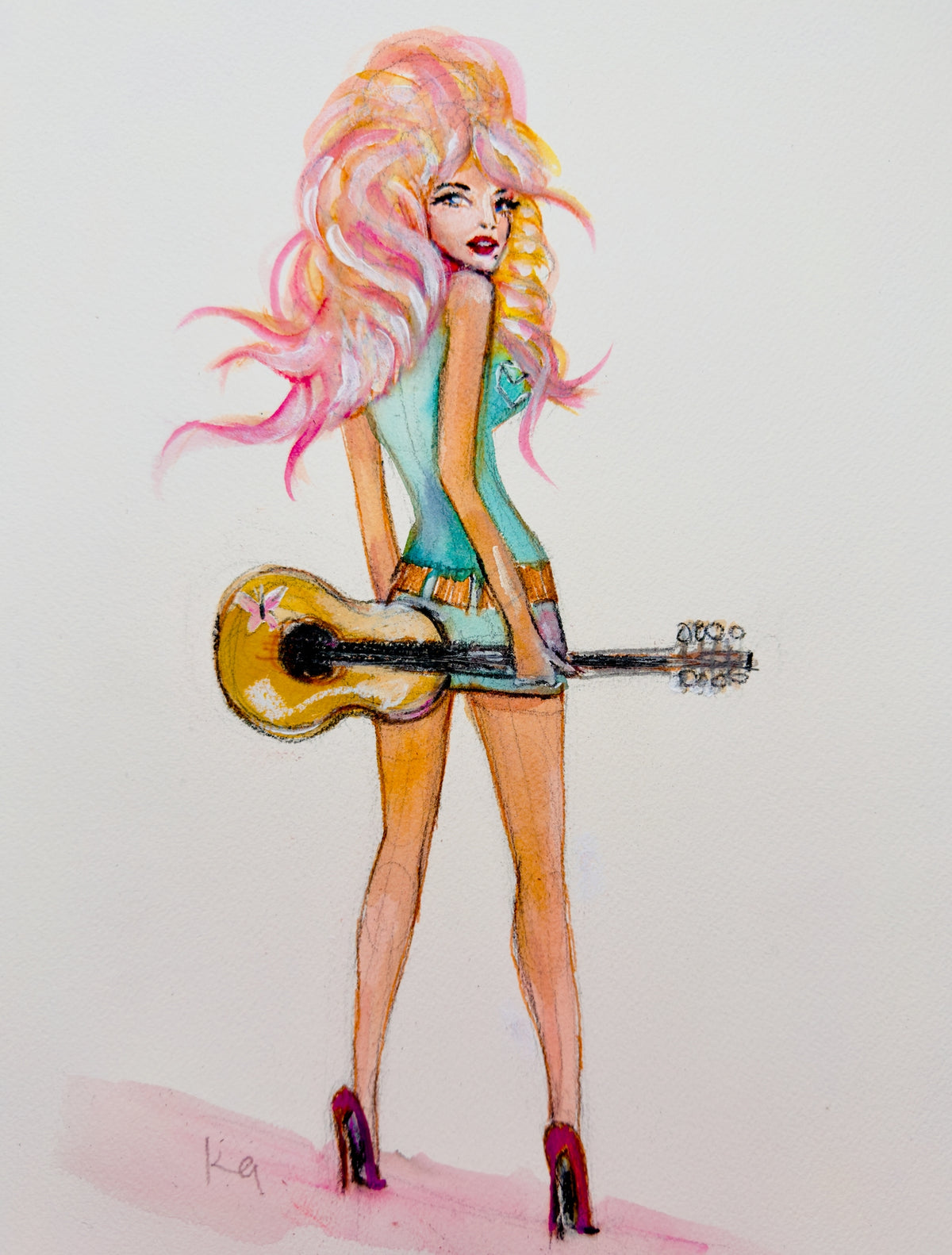 Young Dolly in the 70s Print