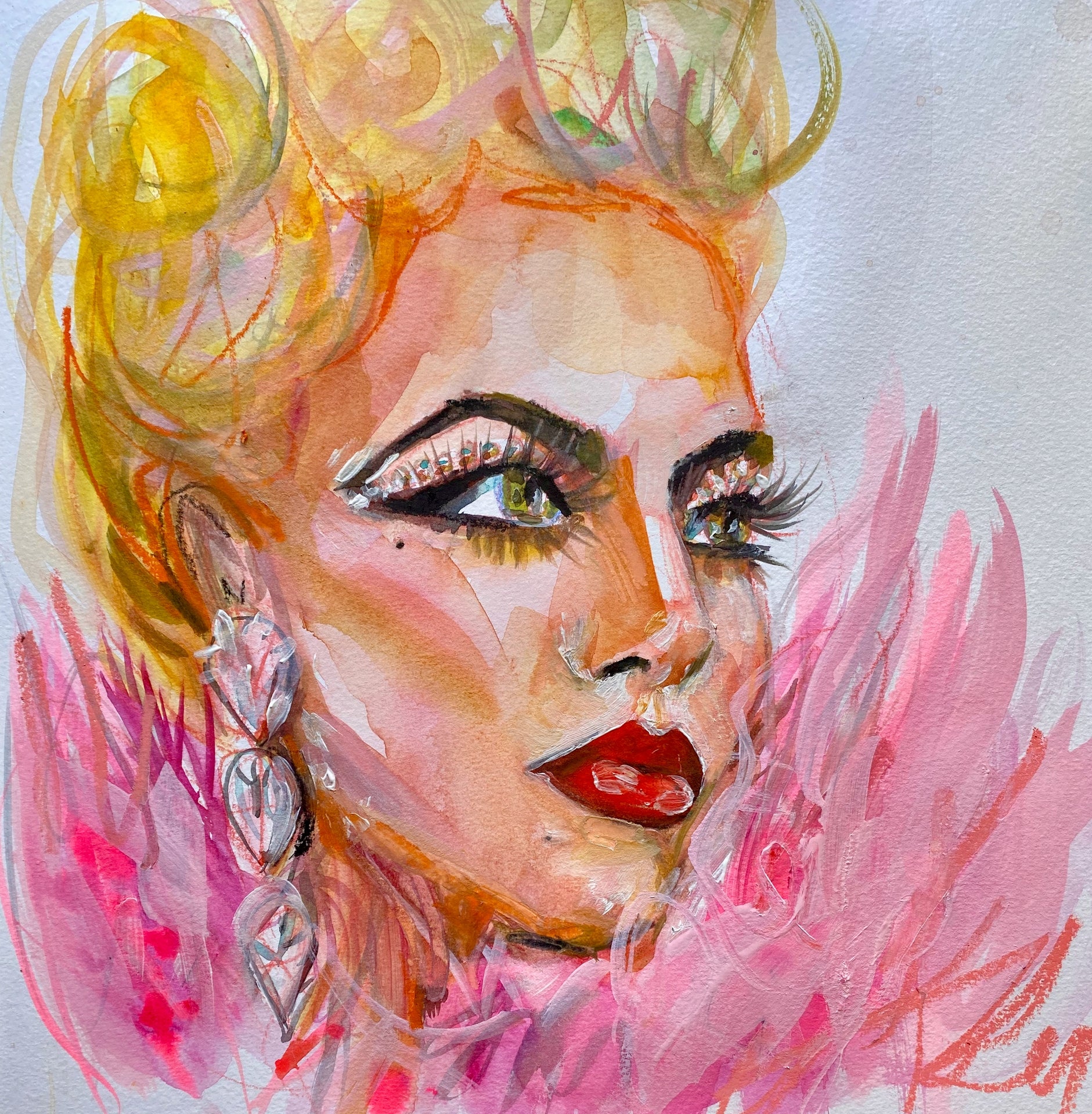 Gaga Pink Print