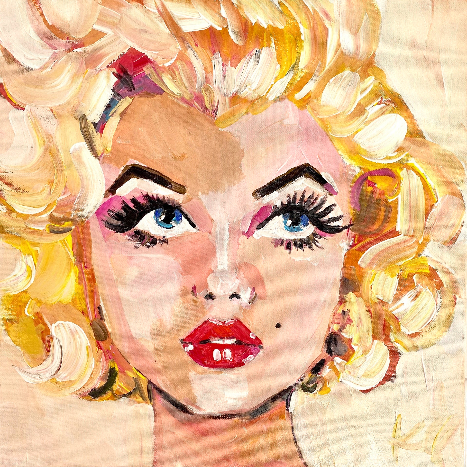 Golden Marilyn Print