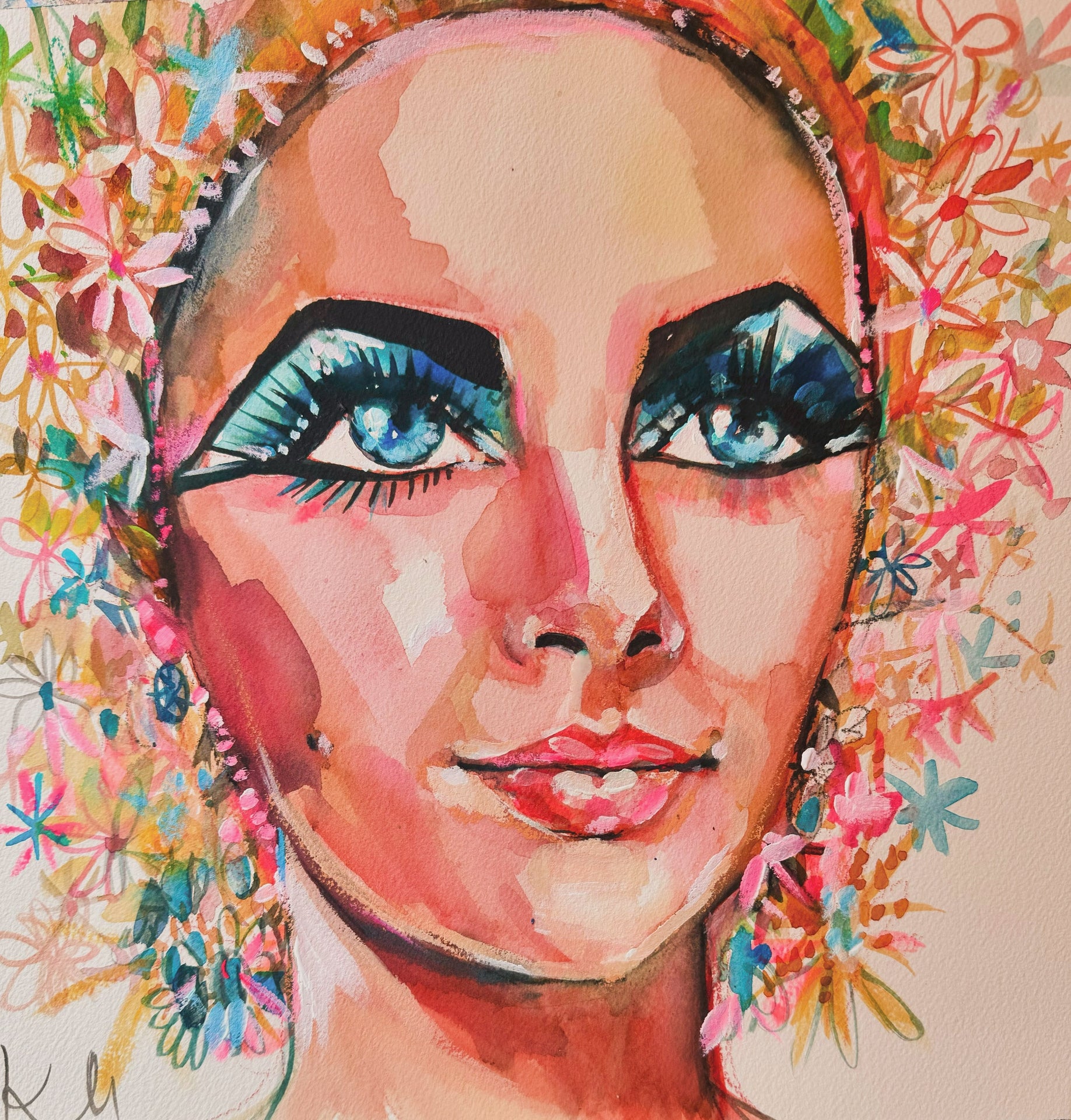 Liz Taylor Garden Print