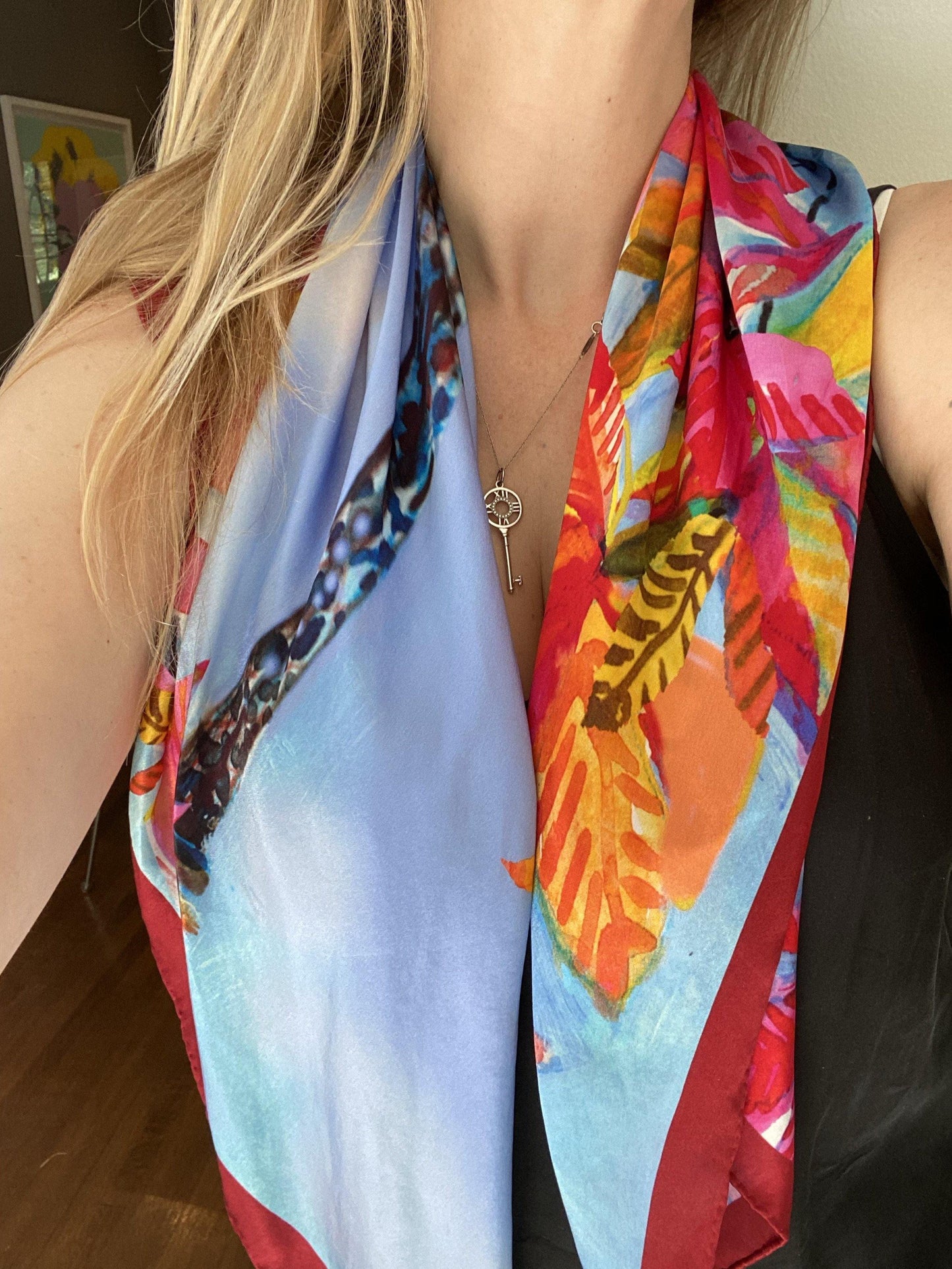 Paris silk scarf. - Kyra Kendall 