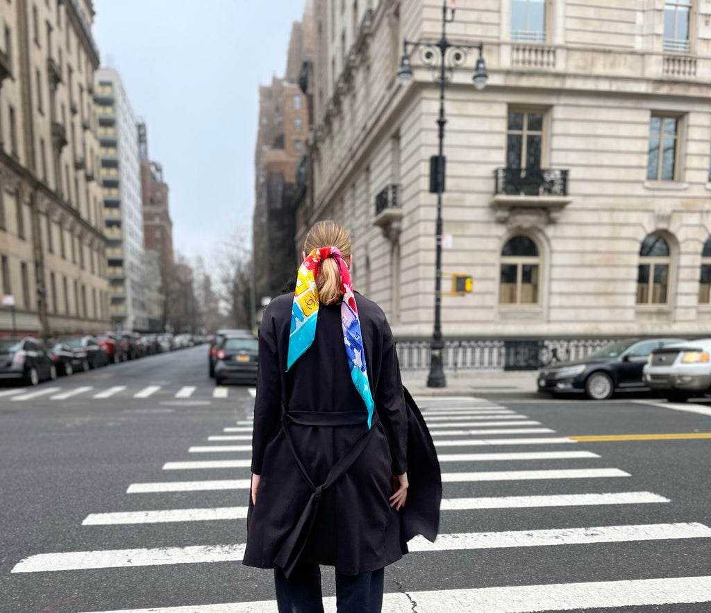 Chanel silk scarf. 3feetx3feet silk scarf of the highest quality.