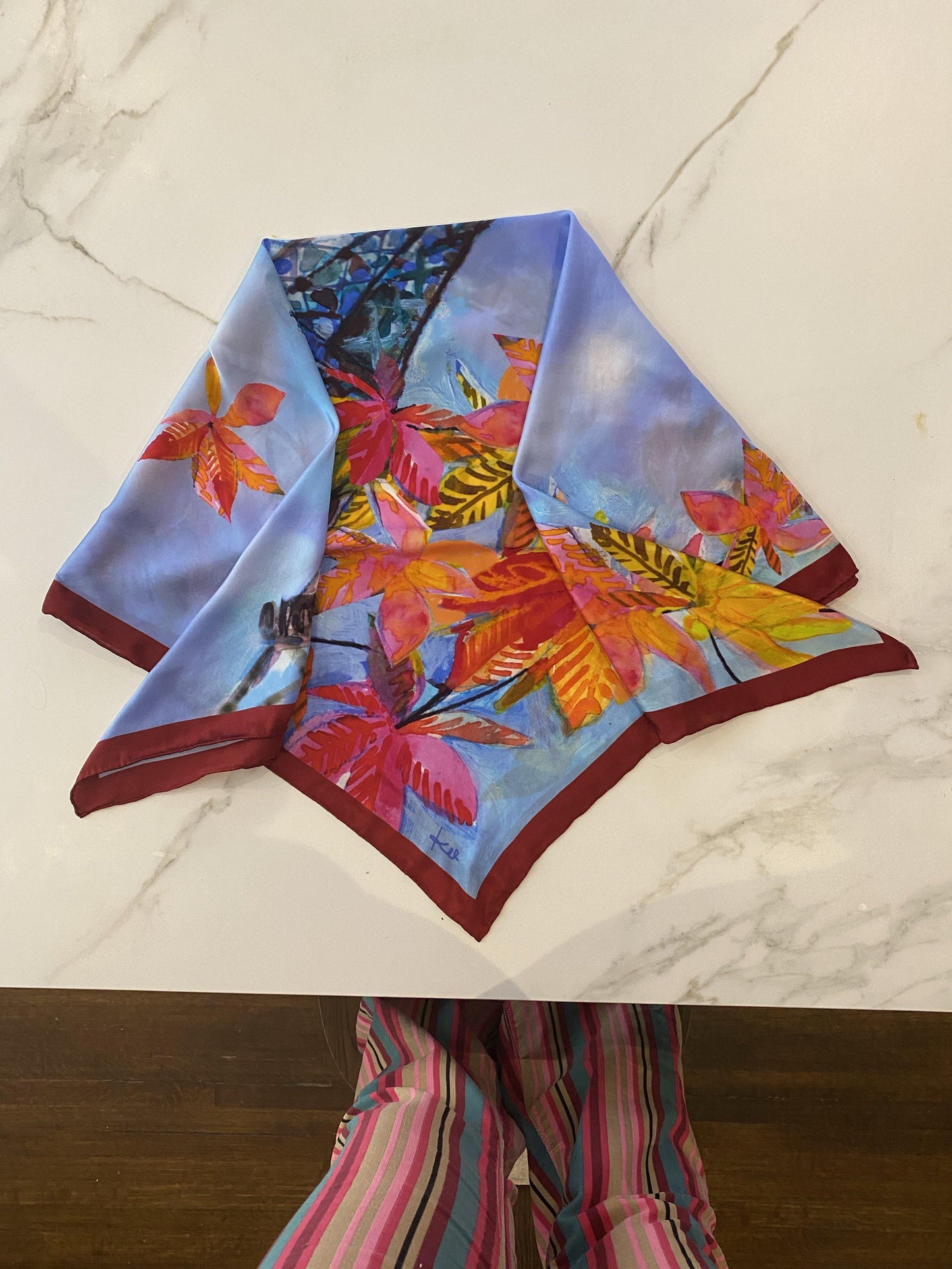 Paris silk scarf. - Kyra Kendall 